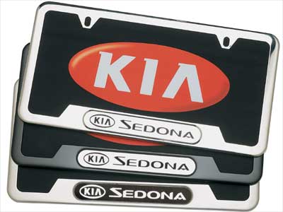 2002 Kia Sedona License Plate Frame UV020-AY105BK