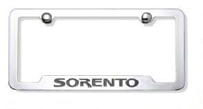 2012 Kia sorento License Plate Frame, Chrome UR010-AY100BL