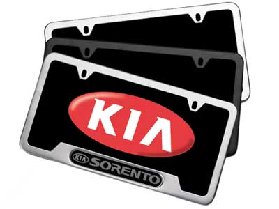 2008 Kia Sedona License Plate Frame UV020-AY105BK