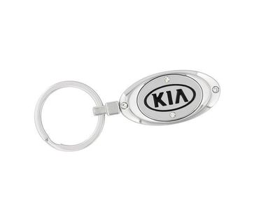 2018 Kia Soul EV Key Chain - Oval Kia with Crystals UM016-AY738