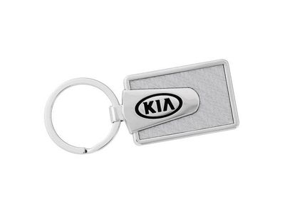 2018 Kia Soul Key Chain - Silver Carbon Fiber Kia UM016-AY741