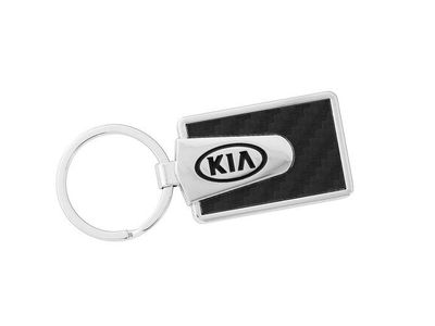 2018 Kia Sedona Key Chain - Black Carbon Fiber Kia Style 2 UM016-AY742